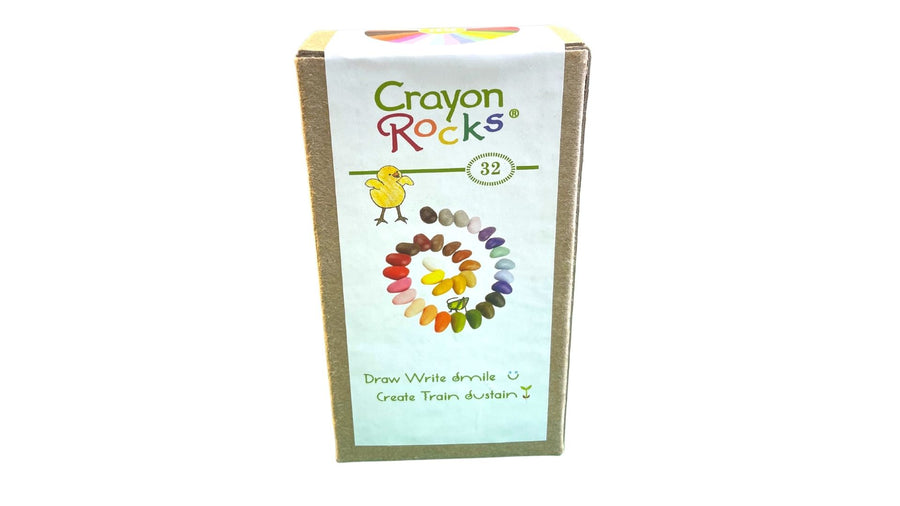 Crayon Rocks in a Muslin Bag - 32 Colors